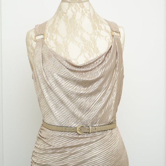 Le Chateau mini dress, Size L (8), golden - Picture 3 of 6